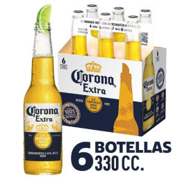 CERVEZA CORONA SIXPACK BOTELLA